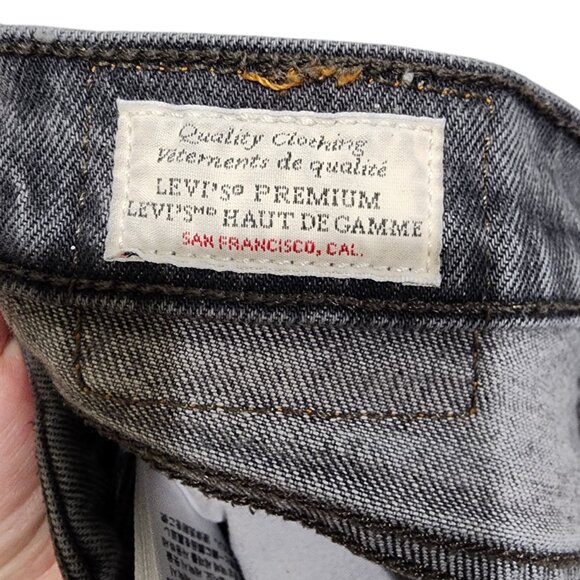 Levi's 502 Premium Women's Gray Straight Fit Jeans W31 L30 Stretch Denim - Picture 8 of 16